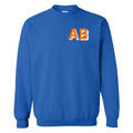 Personalized Shadow Block Initials 'Team Color' Sweatshirt