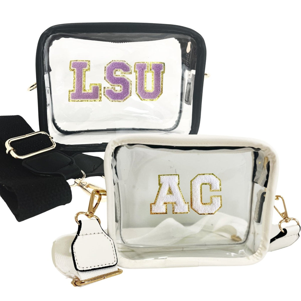 Make It Yours™ Letter Patch Clear Stadium Crossbody Bag