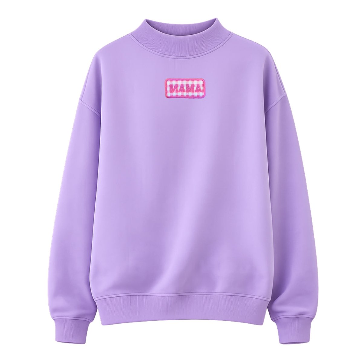 Make It Yours™ Gingham Patch Mockneck