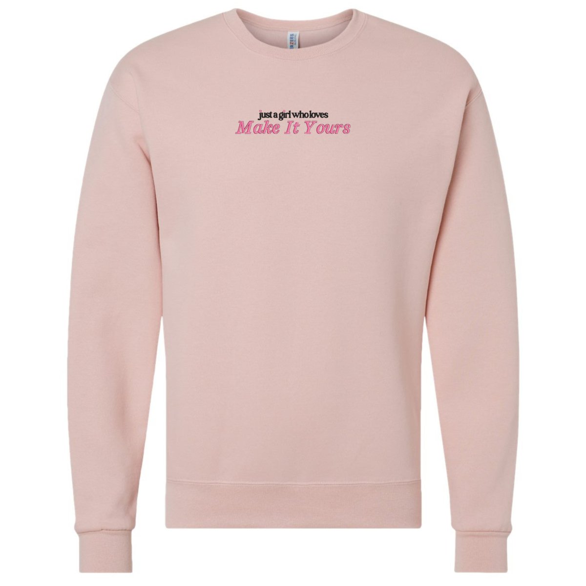 Make It Yours™ 'Just A Girl Who Loves' Crewneck Sweatshirt
