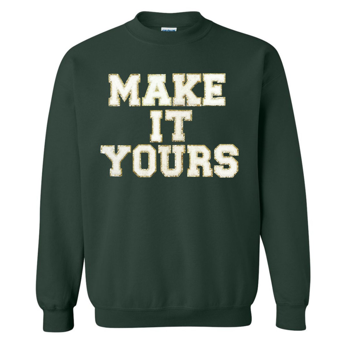 Make It Yours™ Letter Patch Gameday Crewneck Sweatshirt