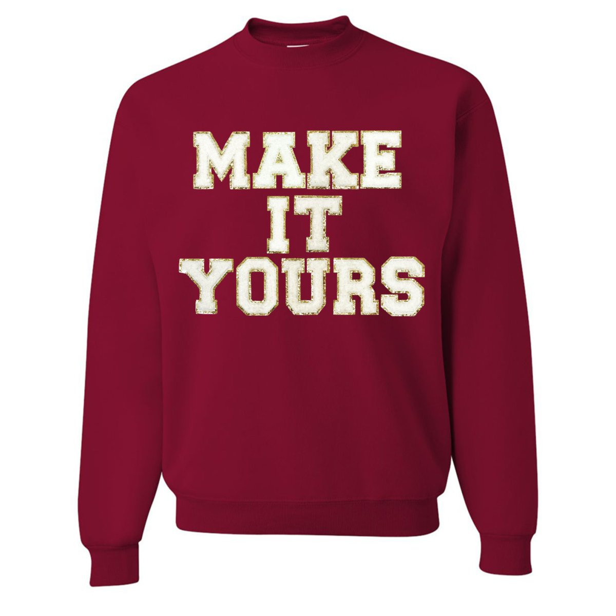 Make It Yours™ Letter Patch Gameday Crewneck Sweatshirt
