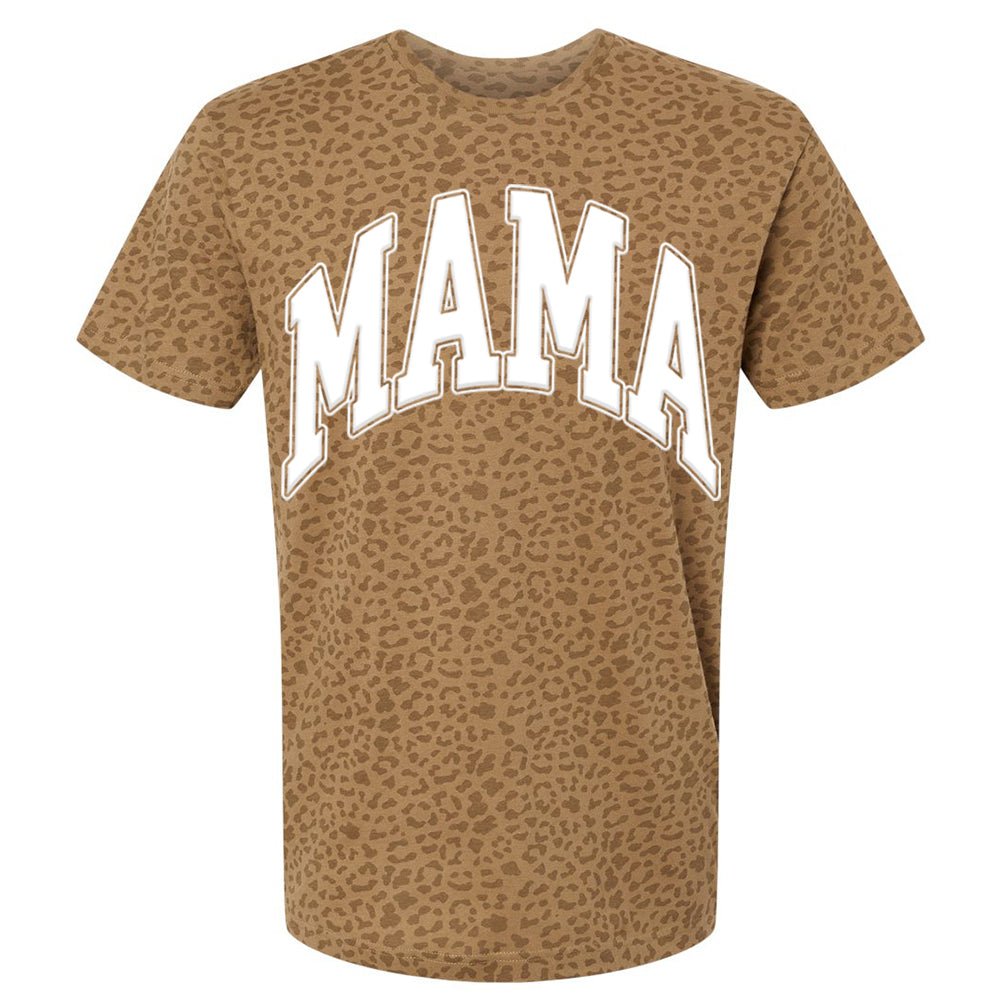 PUFF 'Mama' Camo/Leopard Pattern T-Shirt