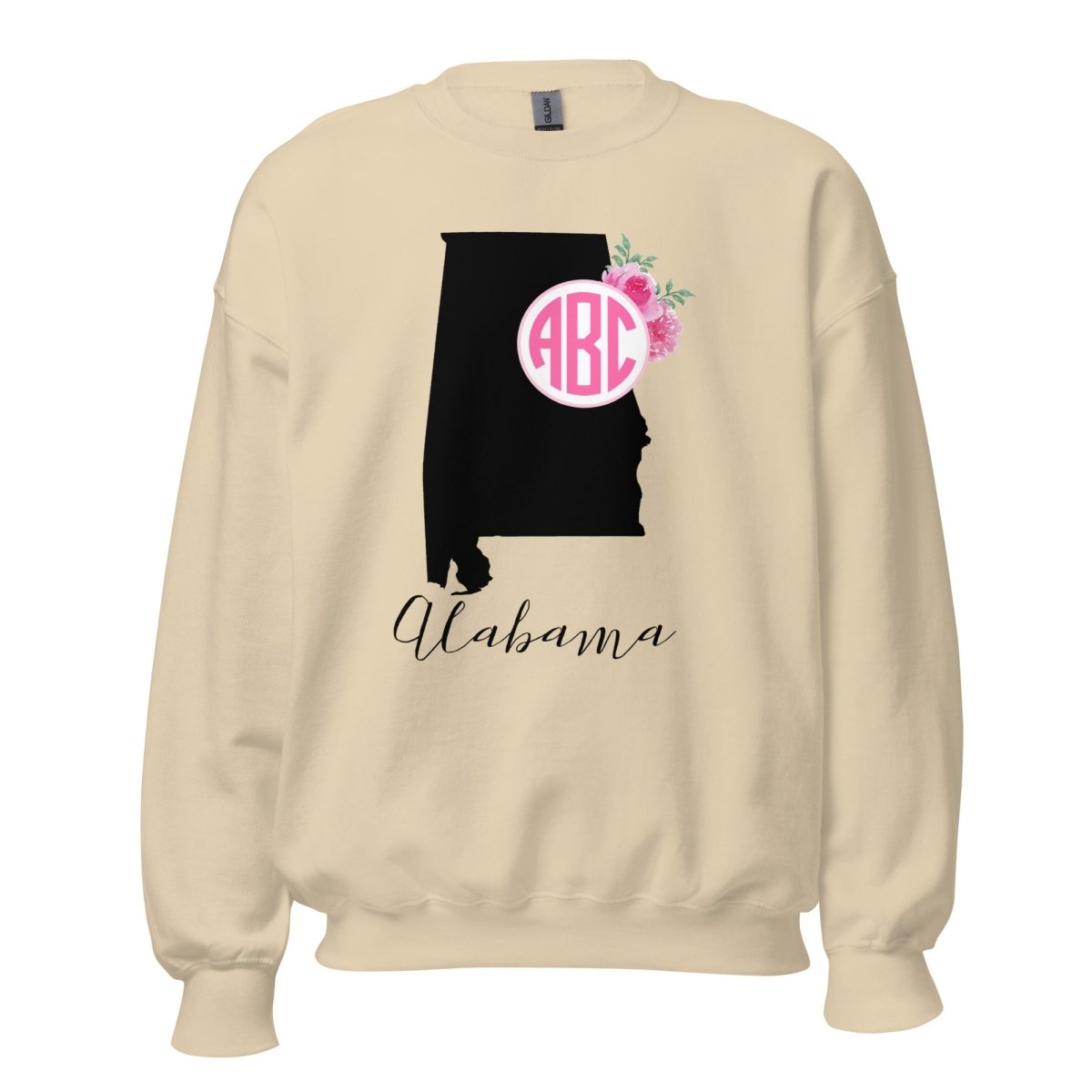 Monogrammed 'Alabama State Pride' Crewneck Sweatshirt
