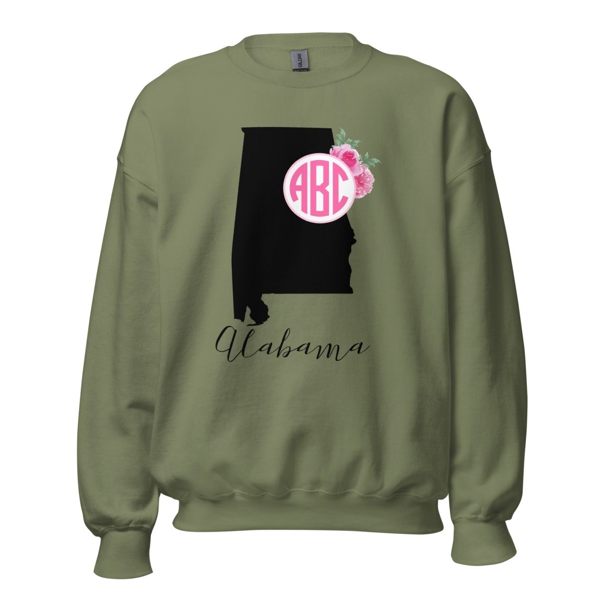 Monogrammed 'Alabama State Pride' Crewneck Sweatshirt