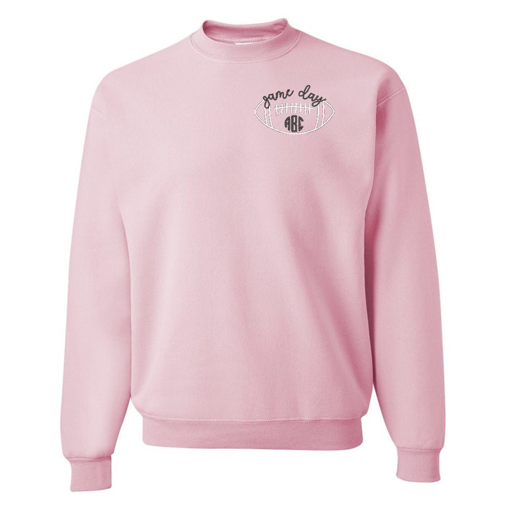 Monogrammed Football Game Day Crewneck Sweatshirt