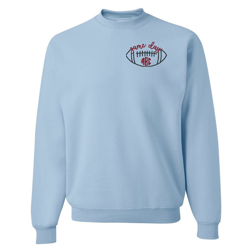 Monogrammed Football Game Day Crewneck Sweatshirt
