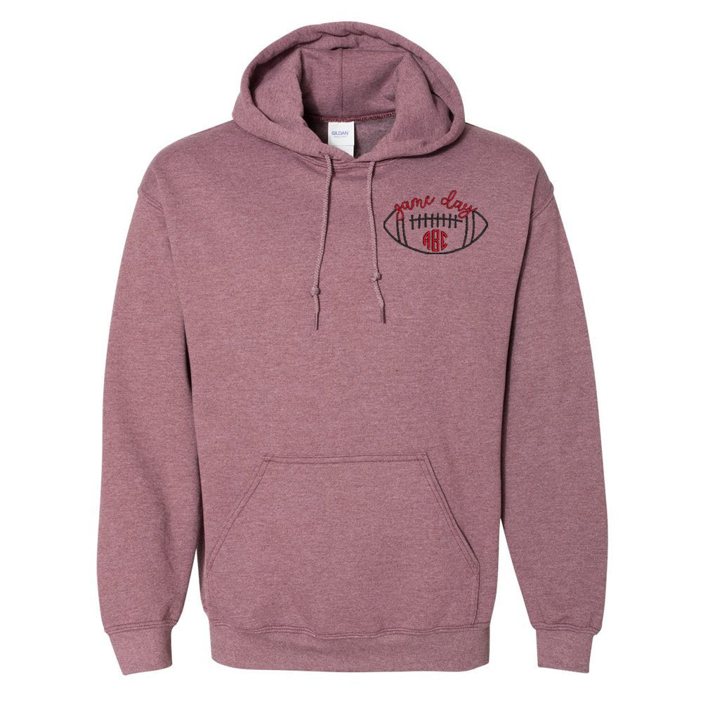 Monogrammed Football Game Day Hoodie