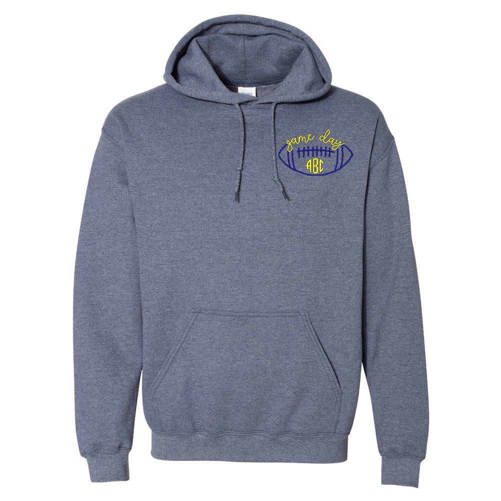 Monogrammed Football Game Day Hoodie