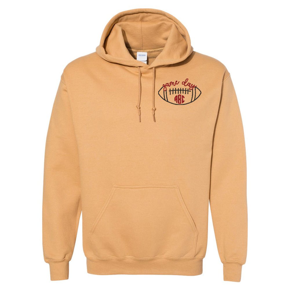 Monogrammed Football Game Day Hoodie