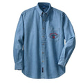 Monogrammed Football Game Day Oversized Denim Shirt