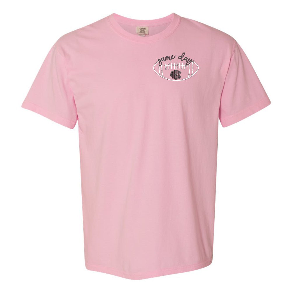 Monogrammed Football Game Day T-Shirt