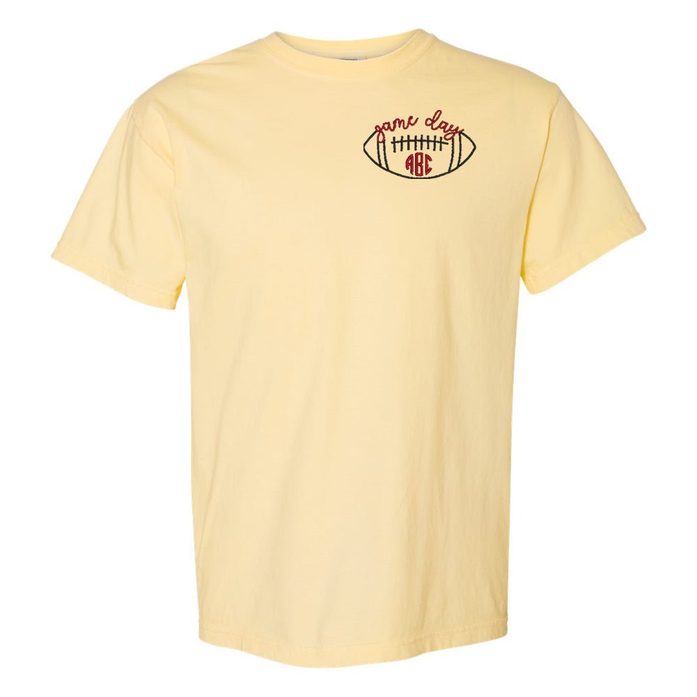 Monogrammed Football Game Day T-Shirt
