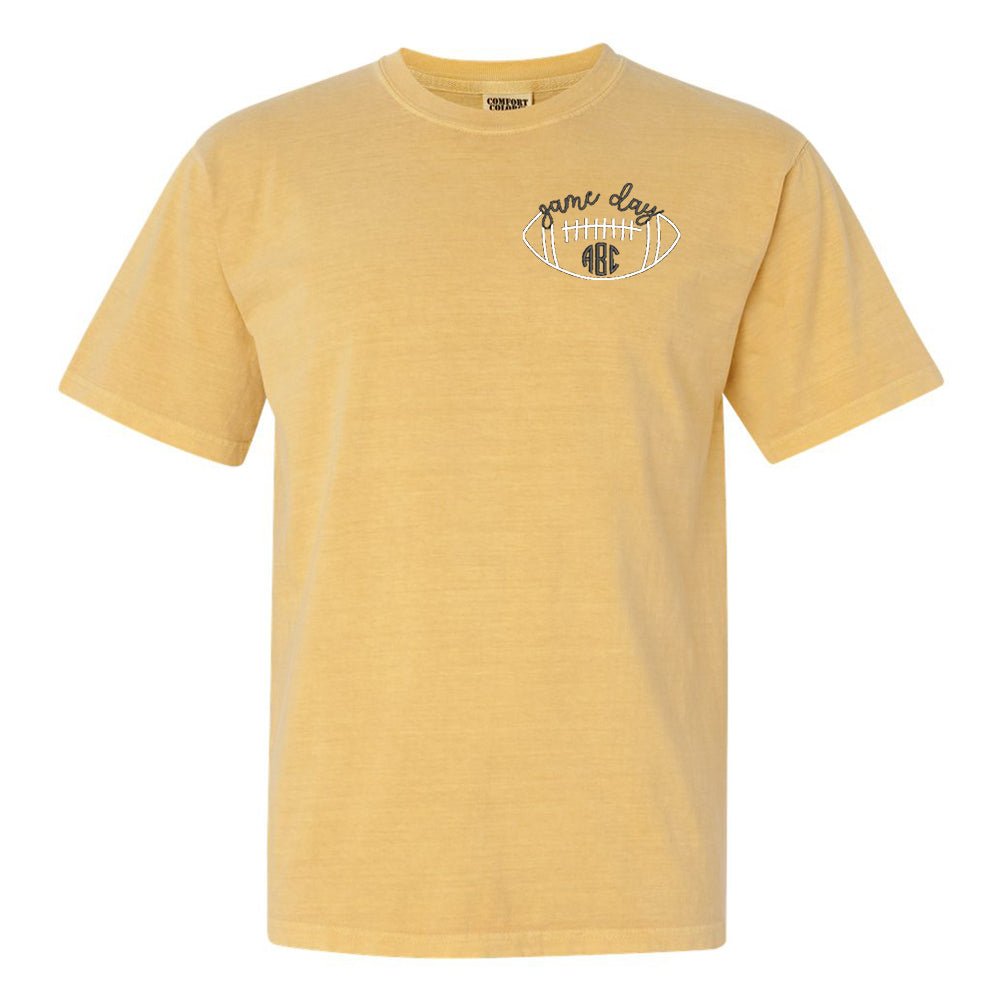 Monogrammed Football Game Day T-Shirt