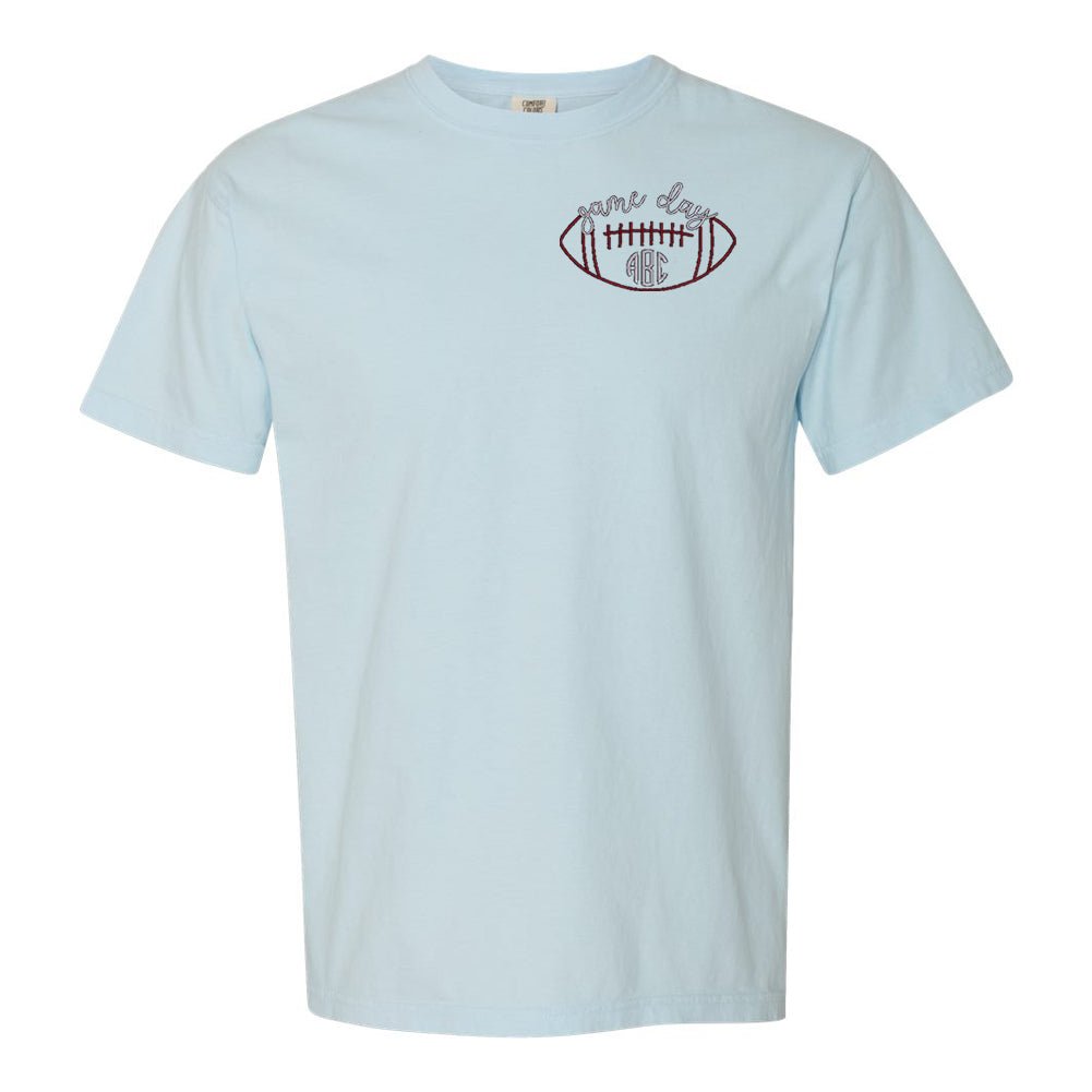 Monogrammed Football Game Day T-Shirt