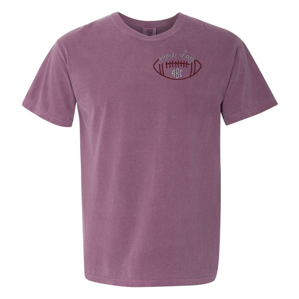 Monogrammed Football Game Day T-Shirt