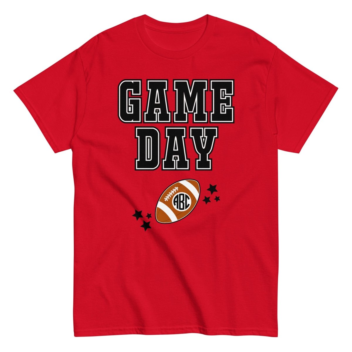 Monogrammed 'Game Day' Basic T-Shirt