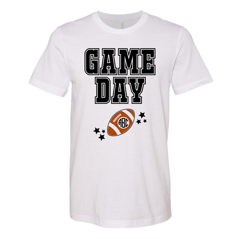 Monogrammed 'Game Day' Basic T-Shirt