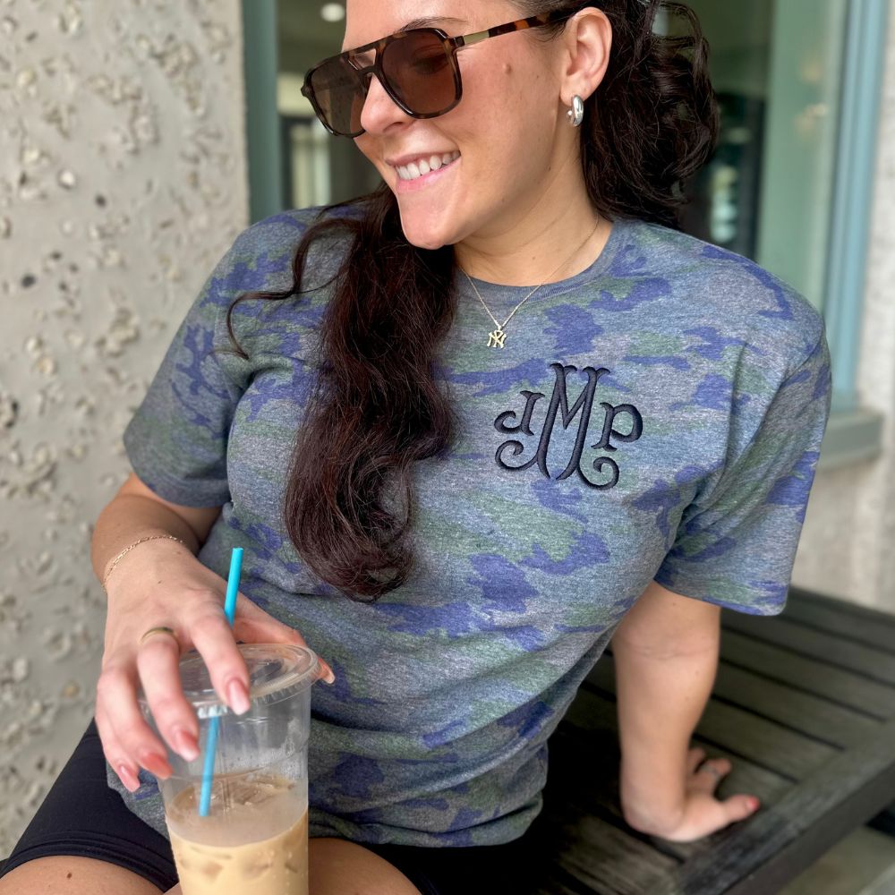Monogrammed Pattern T-Shirt