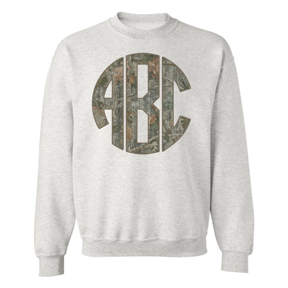 Monogrammed 'RealTree Camo' Big Print Crewneck Sweatshirt