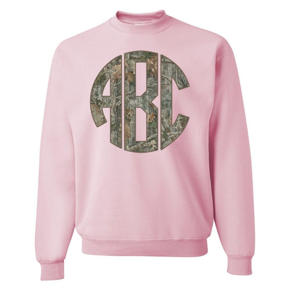 Monogrammed 'RealTree Camo' Big Print Crewneck Sweatshirt