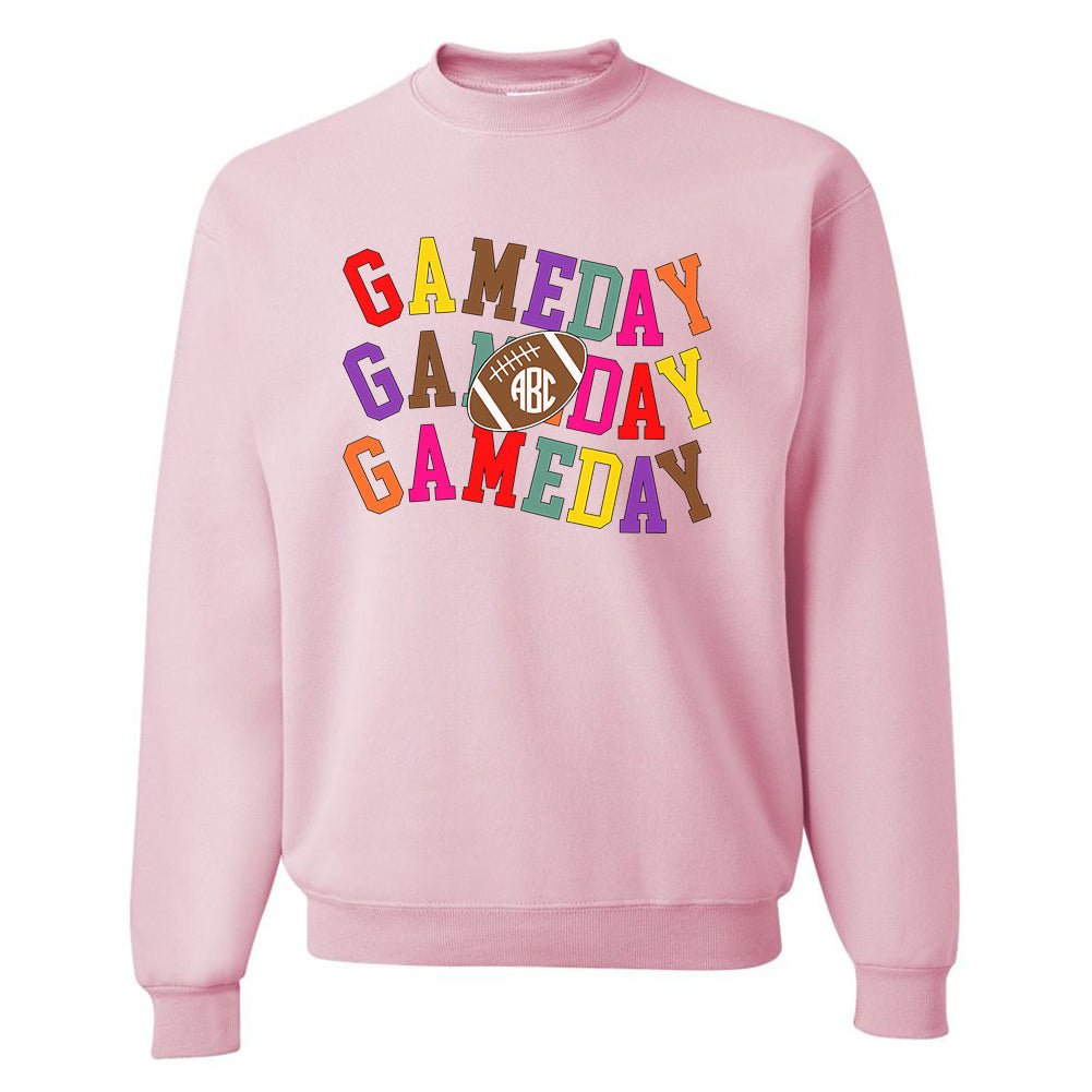 Monogrammed 'Retro Game Day' Crewneck Sweatshirt