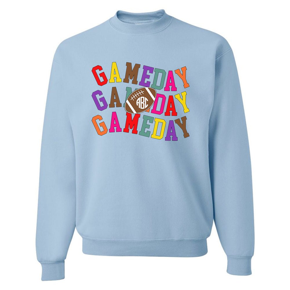 Monogrammed 'Retro Game Day' Crewneck Sweatshirt
