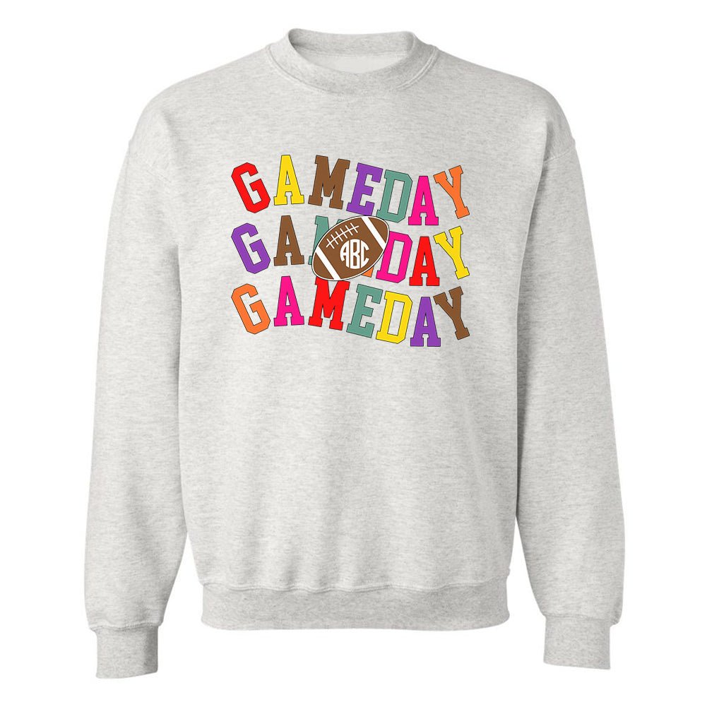 Monogrammed 'Retro Game Day' Crewneck Sweatshirt