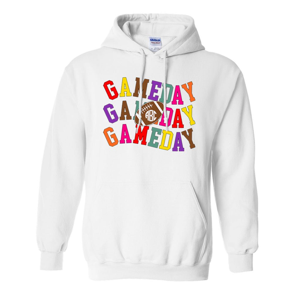 Monogrammed 'Retro Game Day' Hoodie