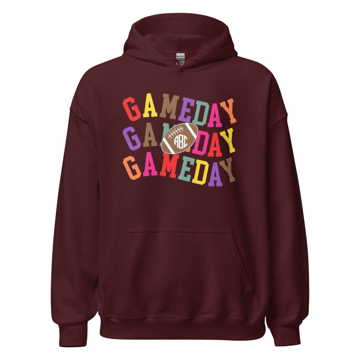 Monogrammed 'Retro Game Day' Hoodie
