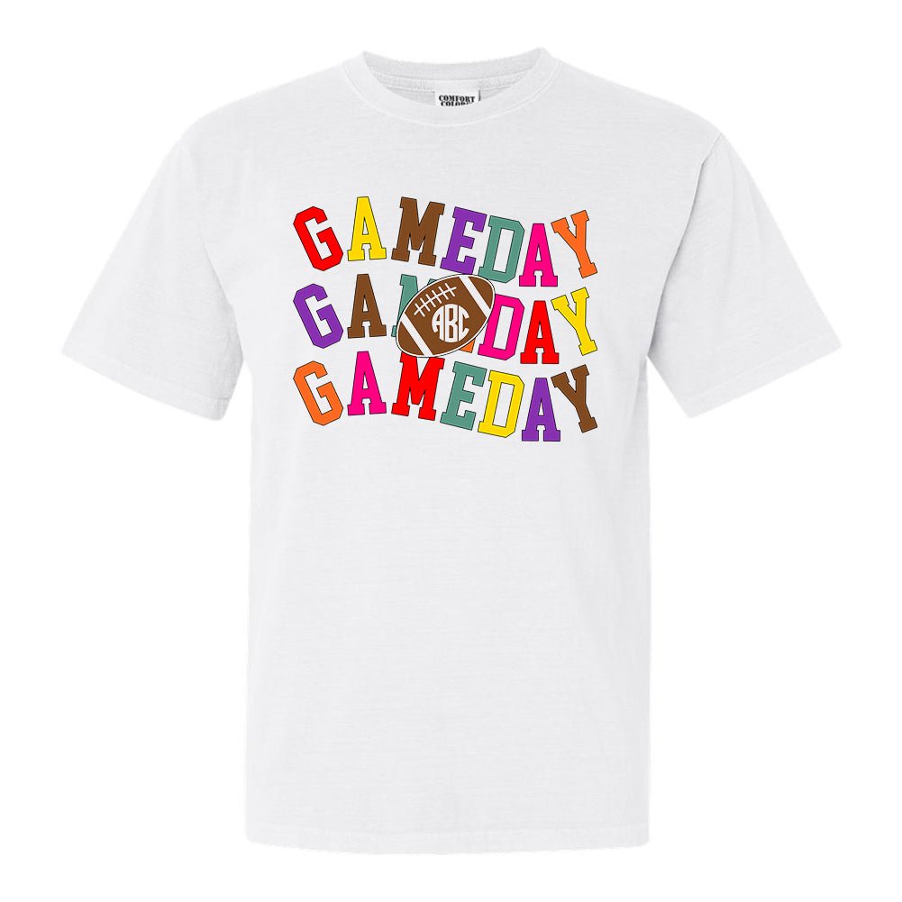 Monogrammed 'Retro Game Day' T-Shirt