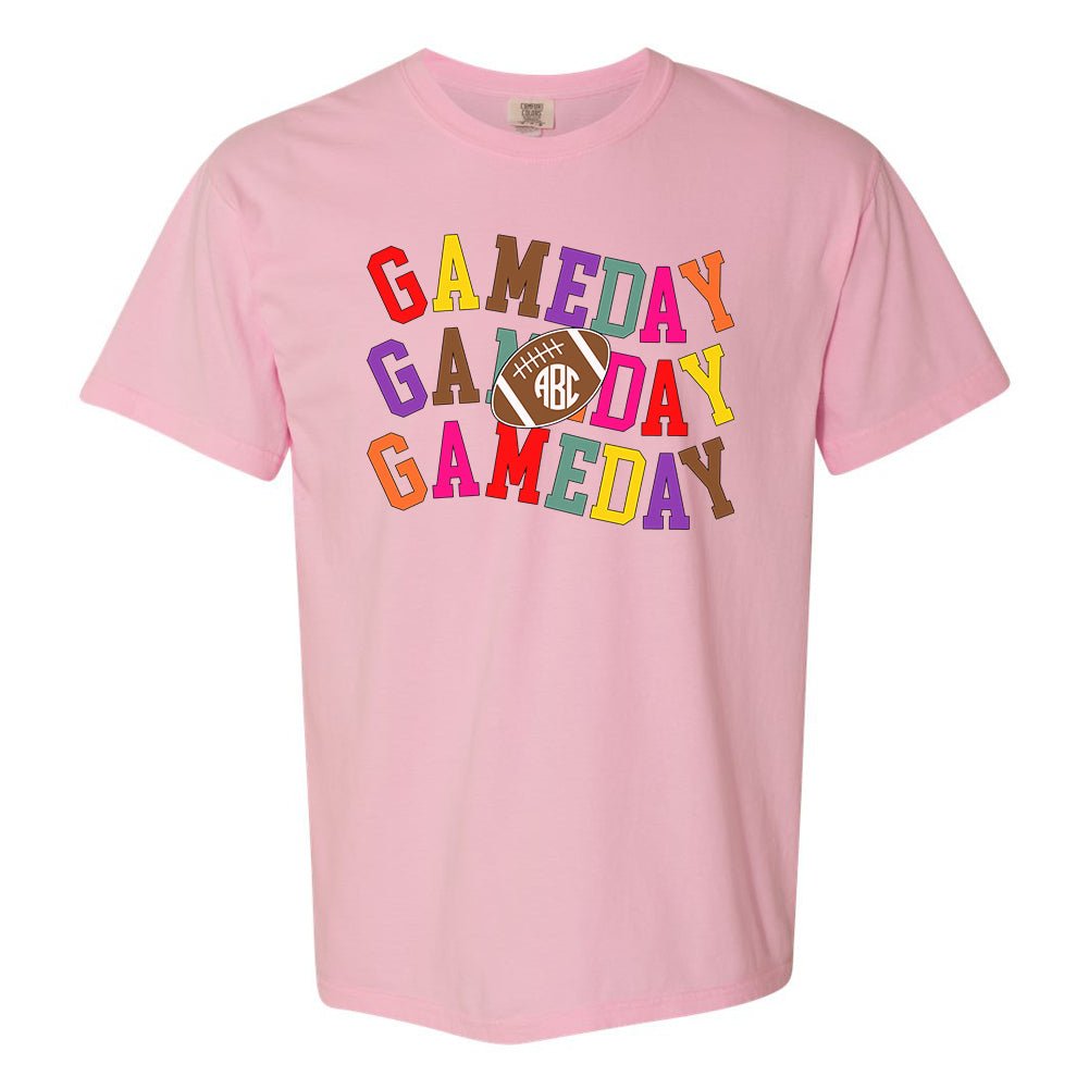 Monogrammed 'Retro Game Day' T-Shirt