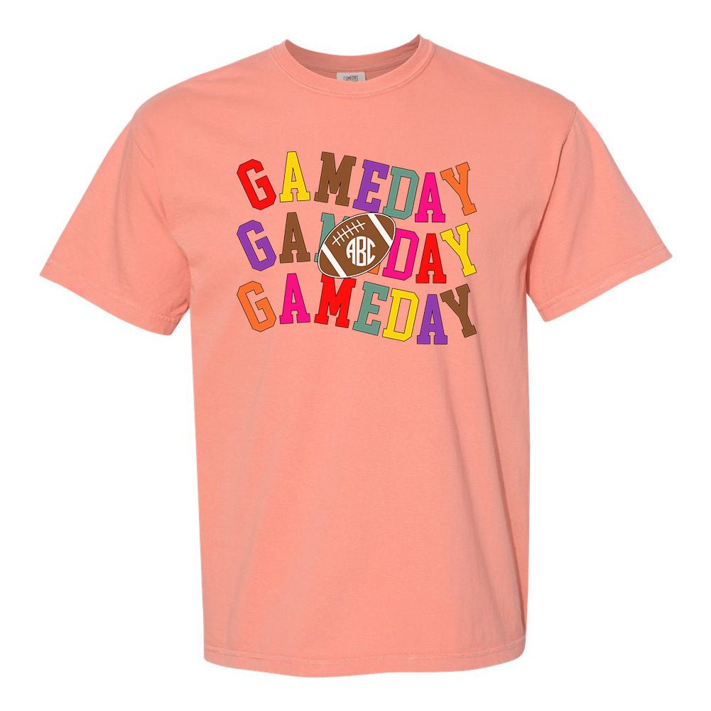 Monogrammed 'Retro Game Day' T-Shirt