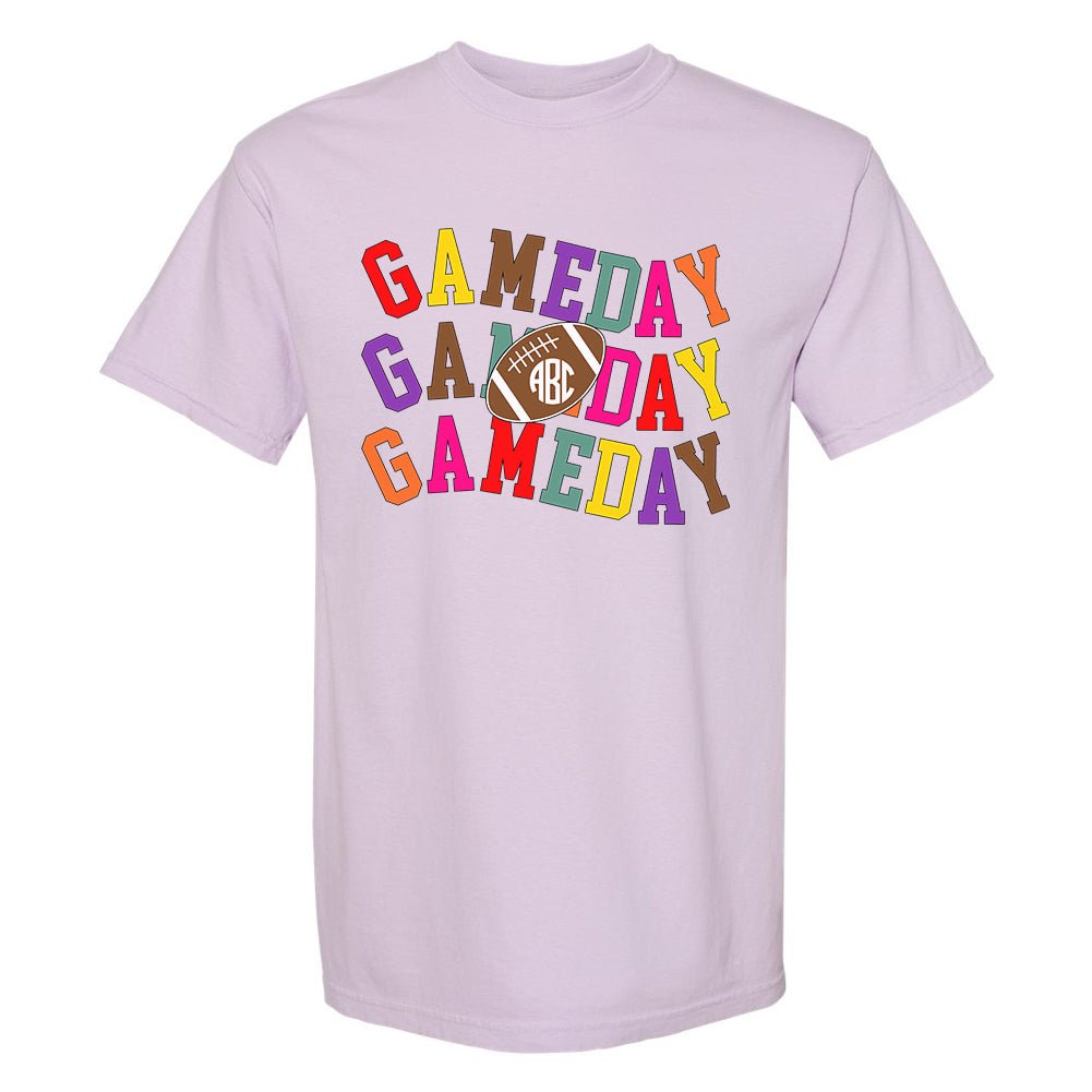 Monogrammed 'Retro Game Day' T-Shirt