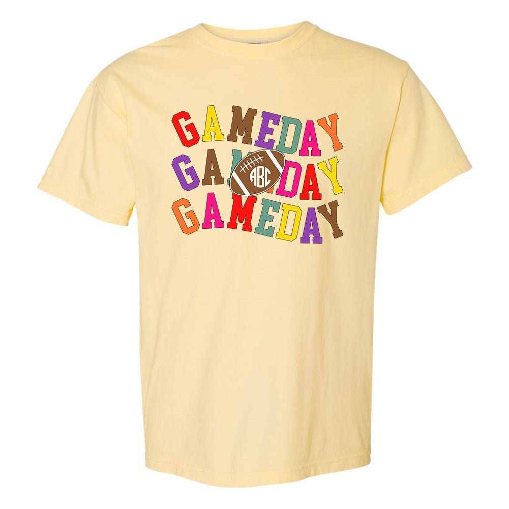 Monogrammed 'Retro Game Day' T-Shirt