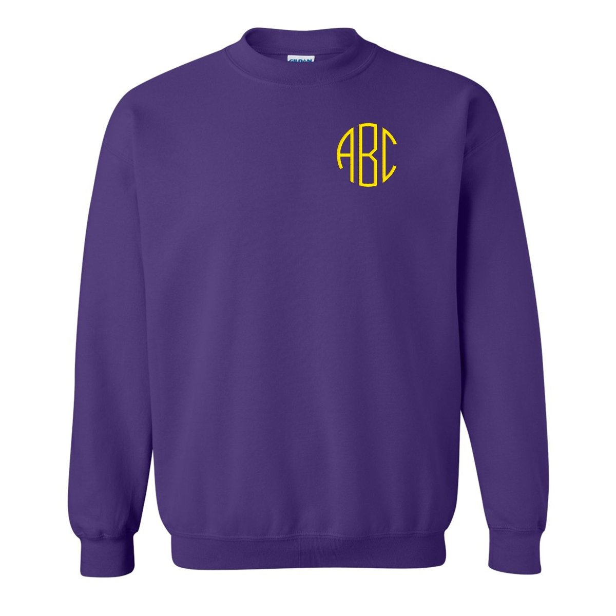Monogrammed Team Color Crewneck