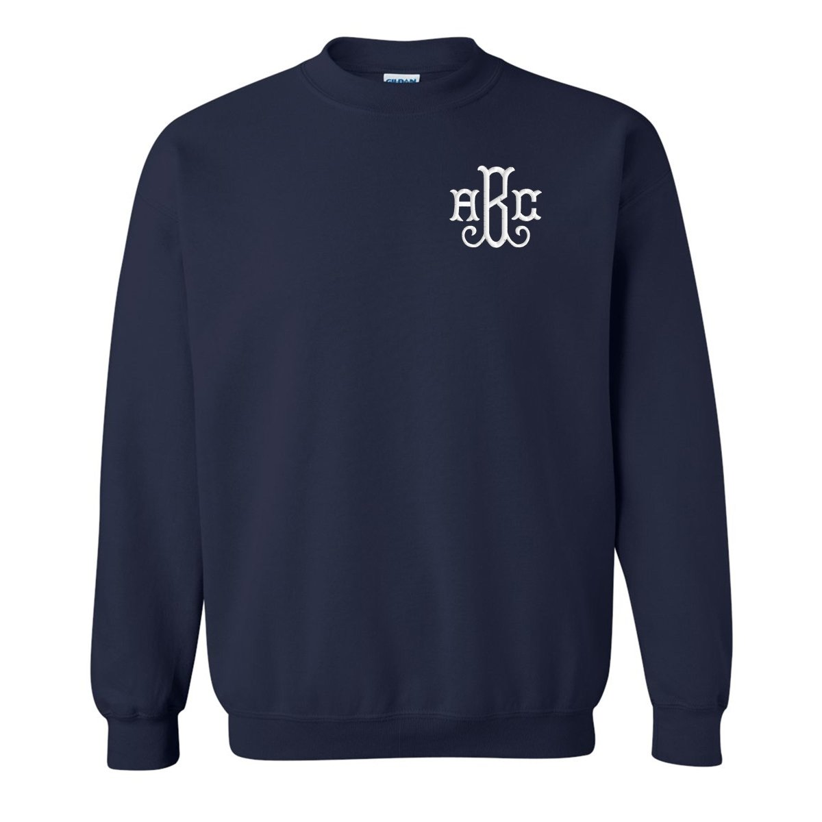 Monogrammed Team Color Crewneck