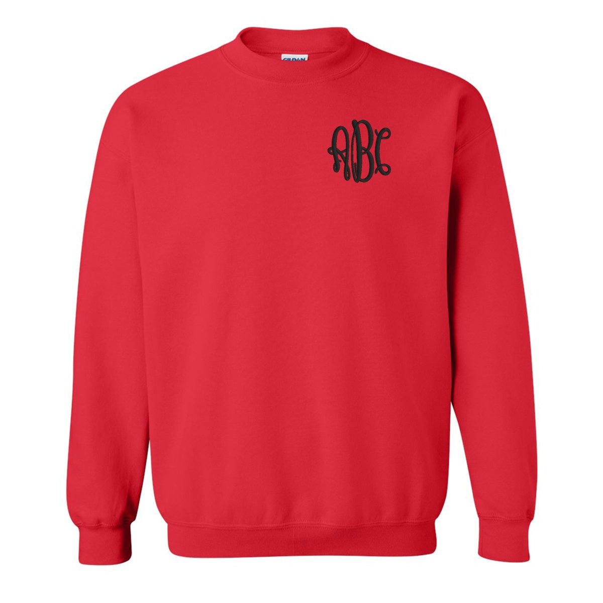Monogrammed Team Color Crewneck