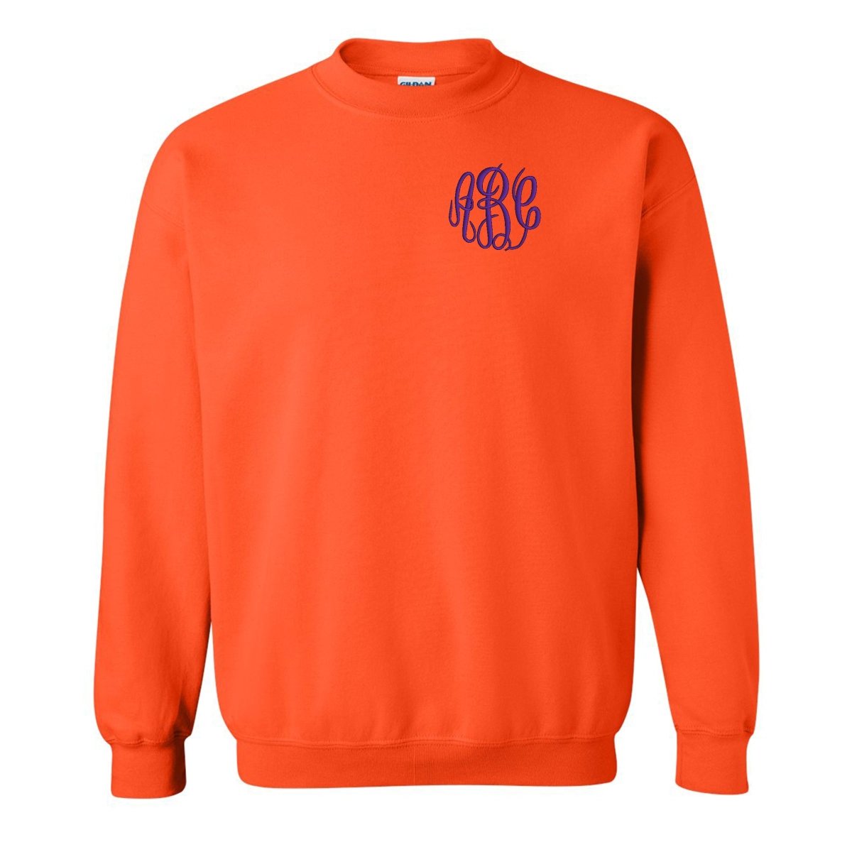 Monogrammed Team Color Crewneck