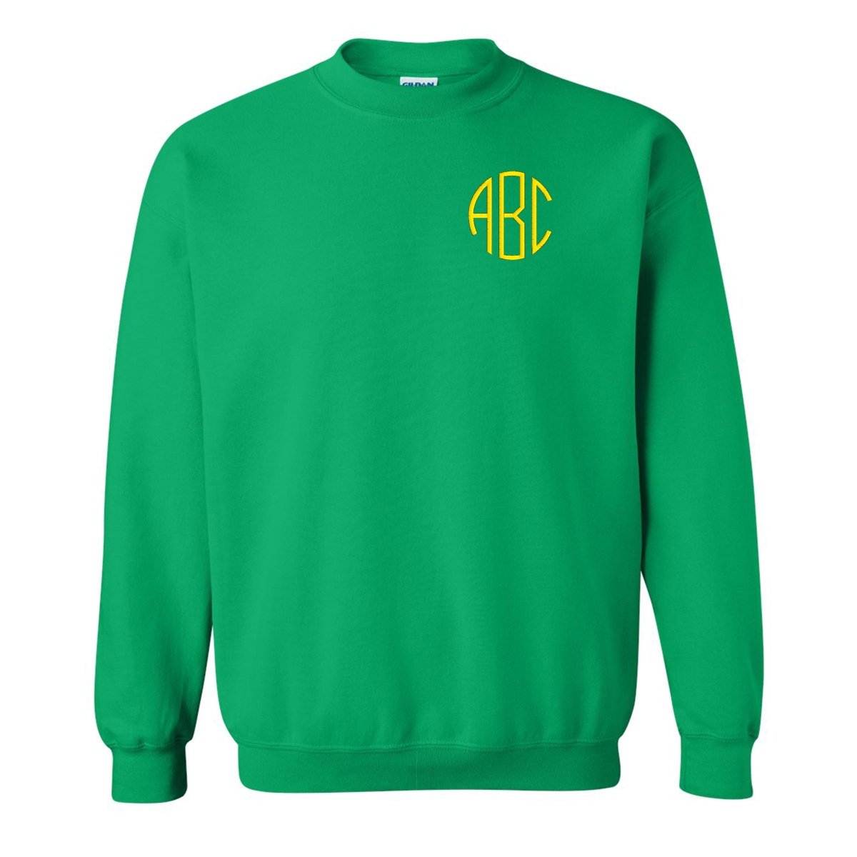 Monogrammed Team Color Crewneck