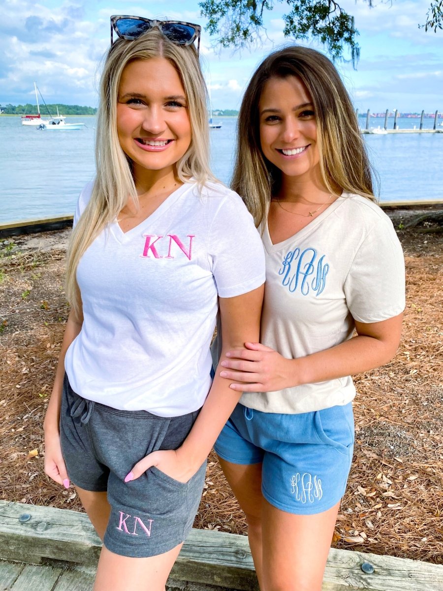 Monogrammed Wave Wash Shorts