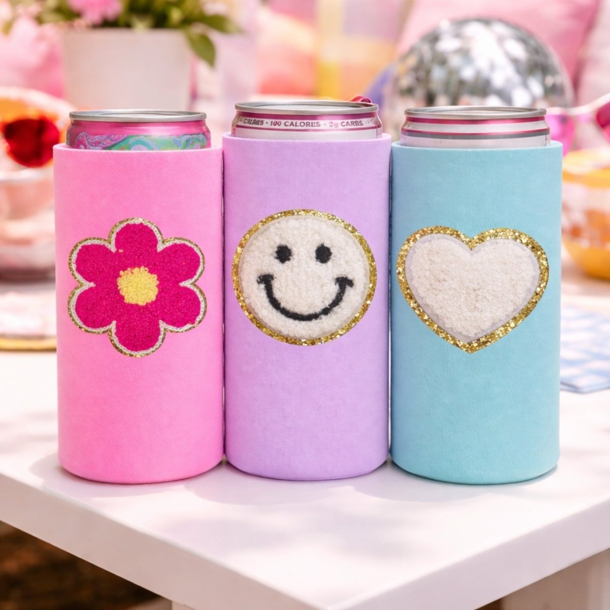 Patch Icon Slim Can Koozie