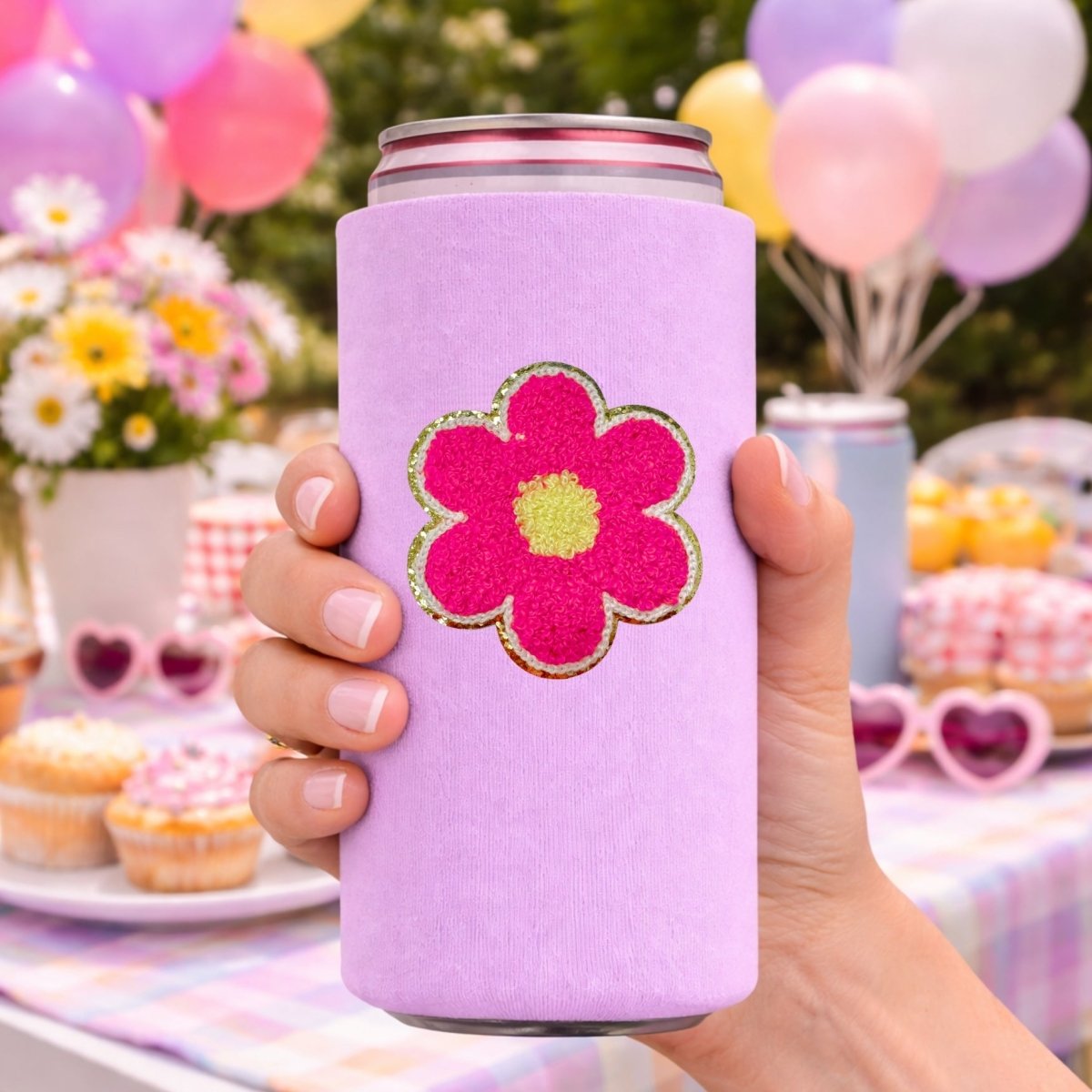 Patch Icon Slim Can Koozie