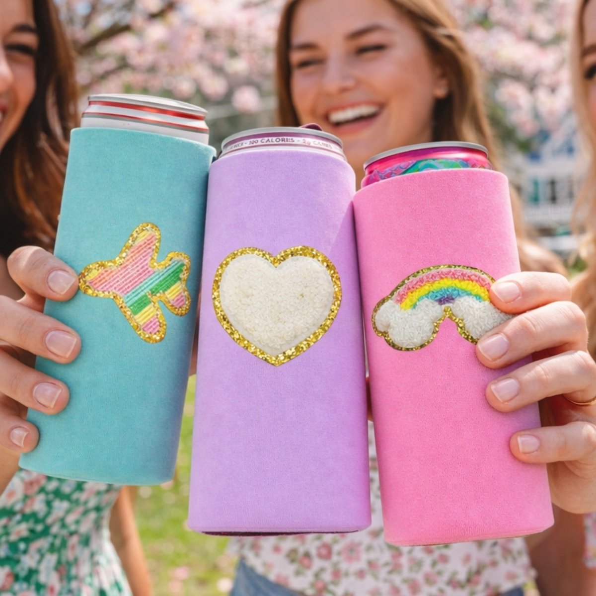 Patch Icon Slim Can Koozie