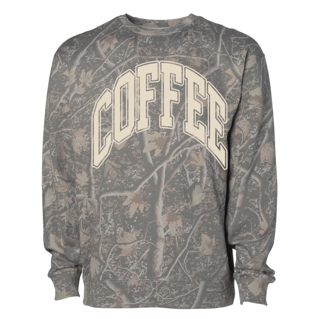 PUFF ‘COFFEE’ Camo Hideaway Crewneck