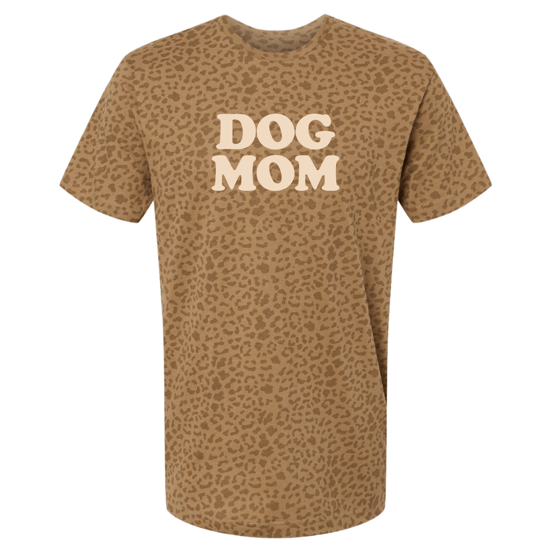 PUFF 'Dog Mom' Realtree Camo/Leopard T-Shirt