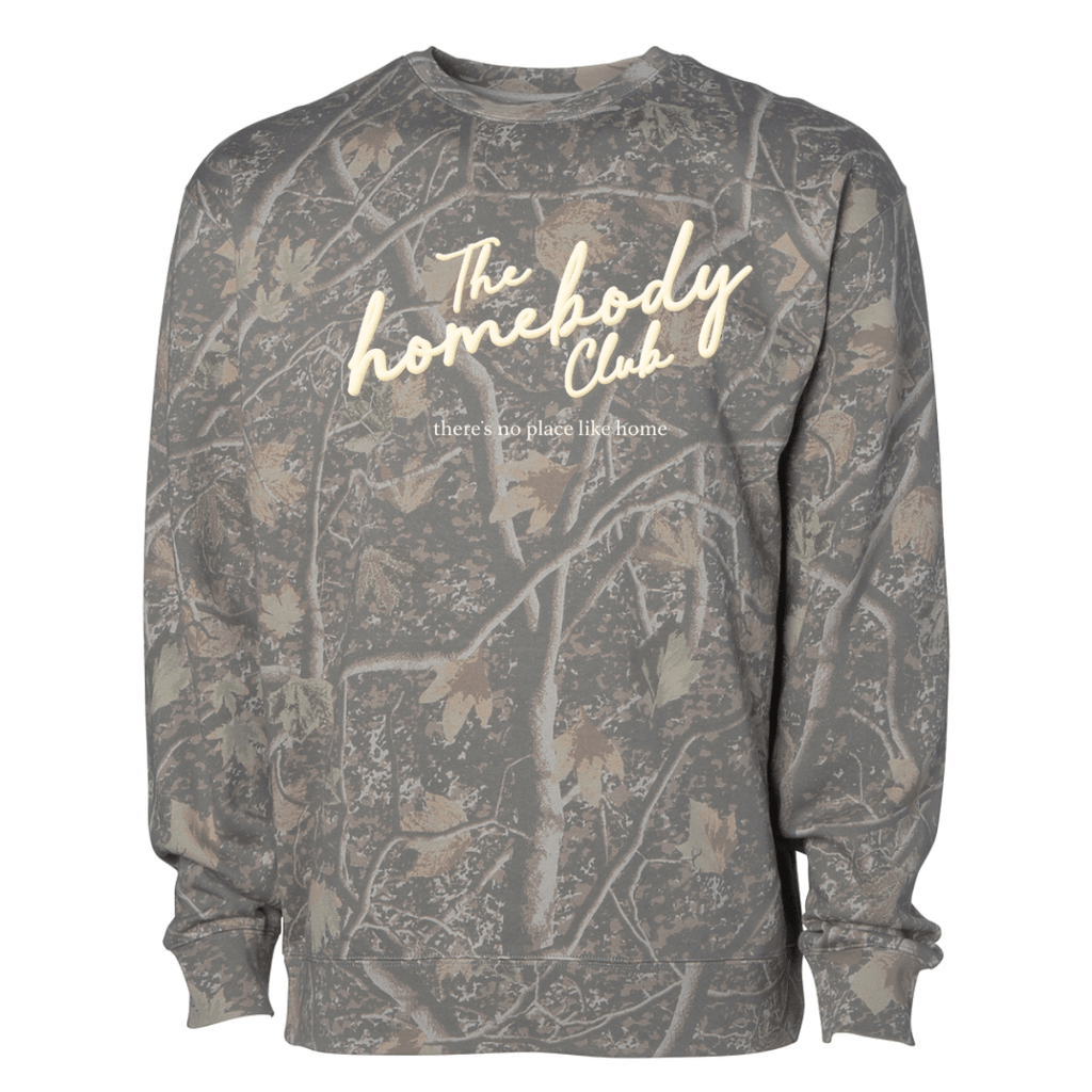 PUFF ‘Homebody’ Camo Hideaway Crewneck