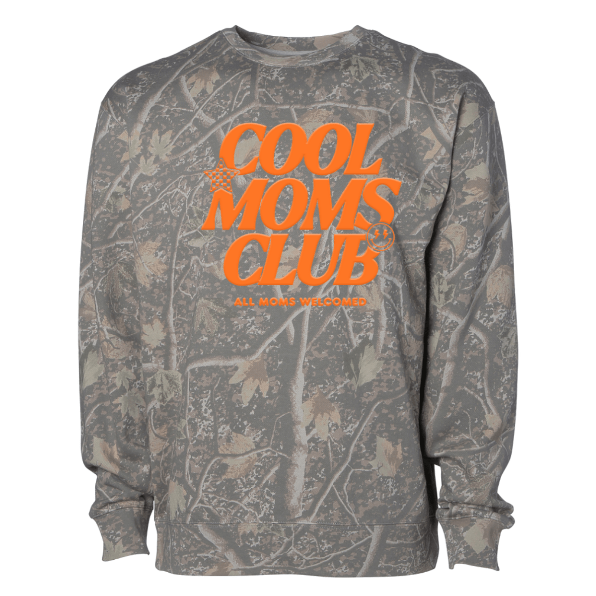 PUFF 'Mom Life' Camo Hideaway Crewneck