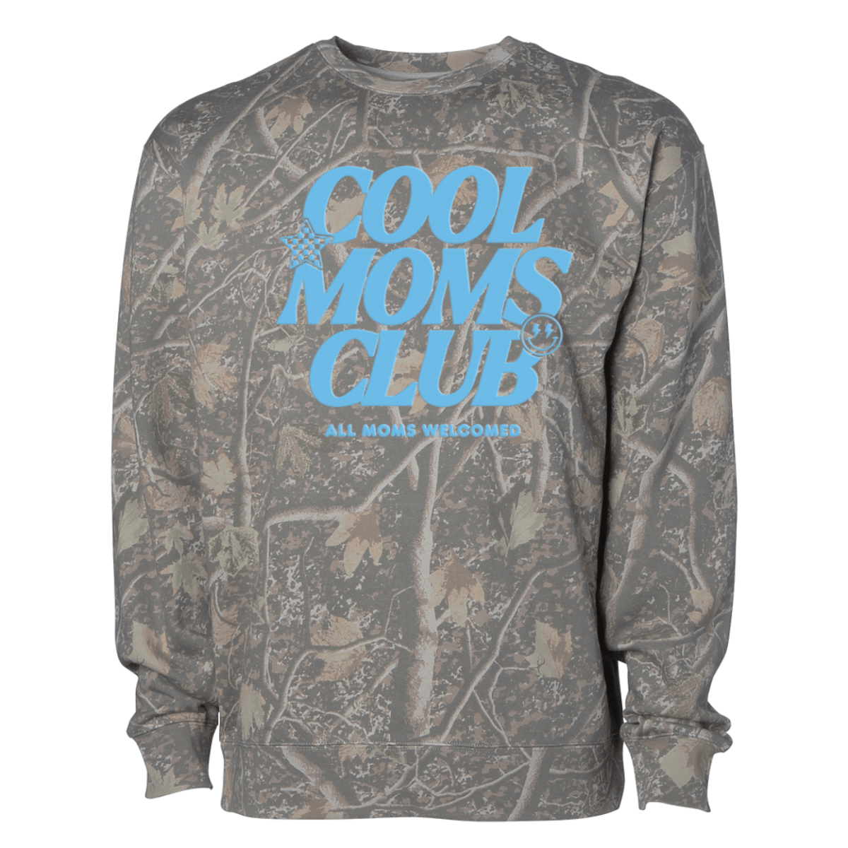 PUFF 'Mom Life' Camo Hideaway Crewneck