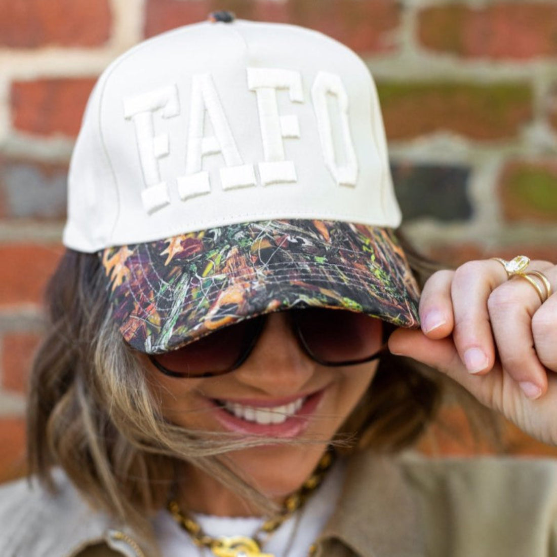 UM X @livinwithMB FAFO Camo Brim Hat